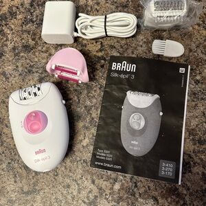 Braun Silk-épil 3 Epilator - White and Pink